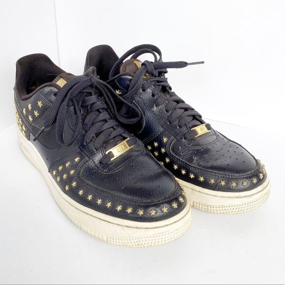 Nike Air Force 1 ‘07 XX Star Studded Oil Grey 9.5 - Picture 2 of 9